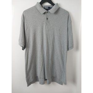 Polo by Ralph Lauren Gray Short Sleeve Cotton Polo Shirt Men's XL